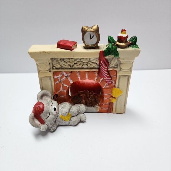 Vintage Night Before Christmas Ceramic Tealight Candle - Picture 1 of 7